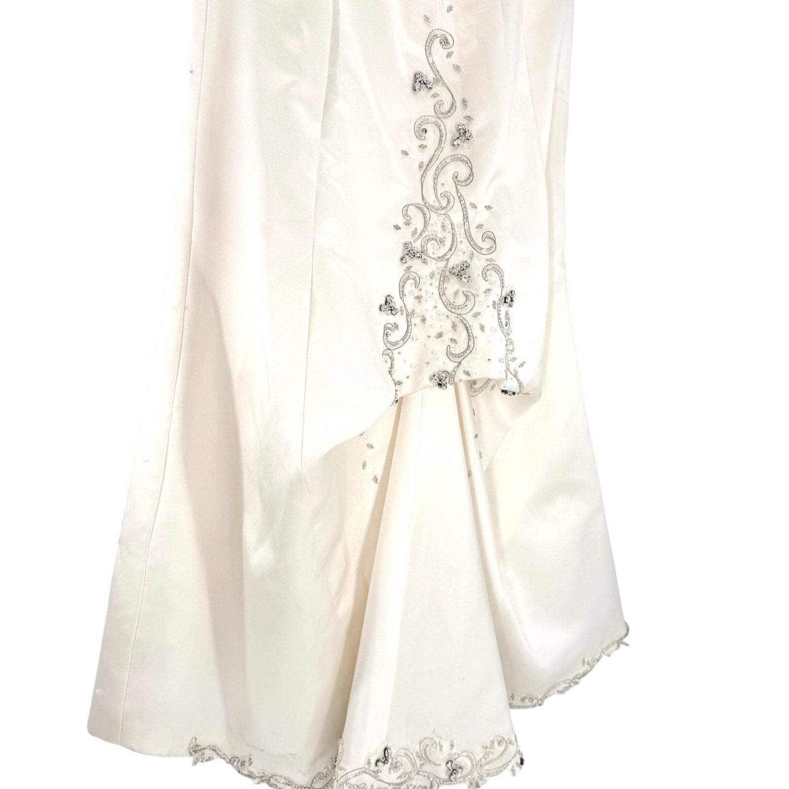 Vintage Y2K Maggie Sottero Couture Ivory Beaded Strapless Wedding Dress