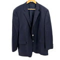 Lauren Ralph Lauren Navy Blue 100% Wool Preppy Crest Buttons Blazer
