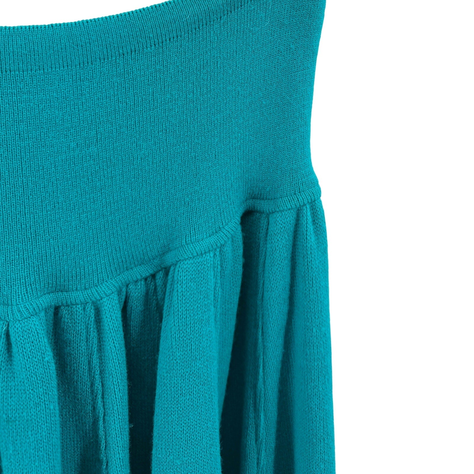 Vintage 90s Chacok Teal Purple Striped Knit Sweater Maxi Skirt