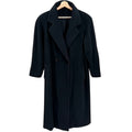 MINT Vintage 80s Regency Saks Fifth Avenue Black 100% Cashmere Overcoat Coat