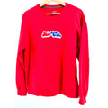 Fruit of the Loom Red Embroidered Free Cuba Protest Graphic Sweatshirt