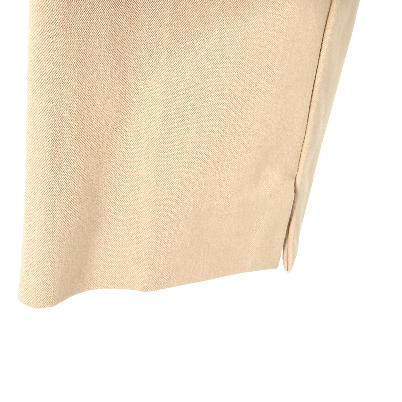 Ecru Tan Faux Leather Trim Cigarette Pants Leggings