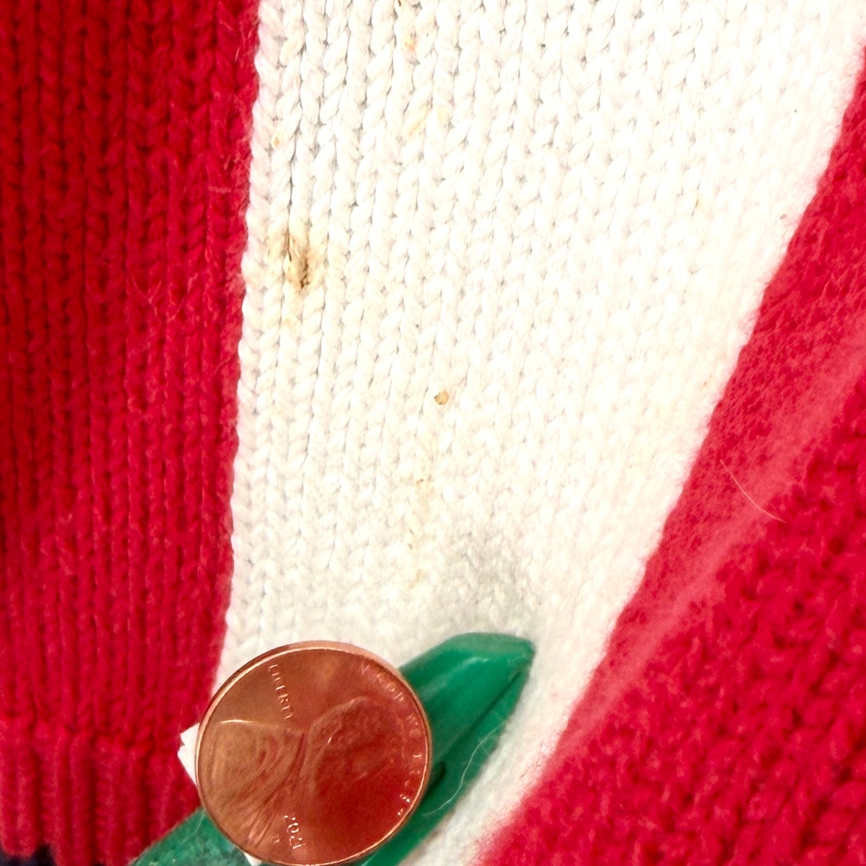 Vintage 90s Chelsea Charter Club Navy Red White 100% Cotton Cardigan