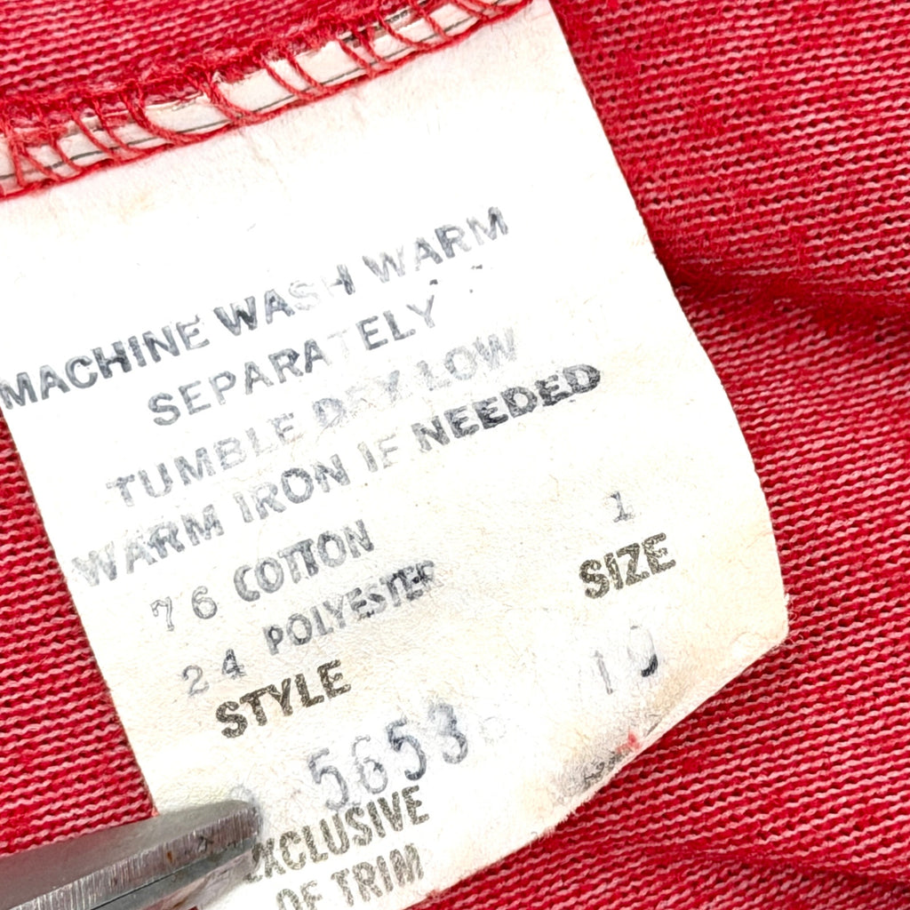 Vintage 70s Geoffrey Beene Swirl Red Velour Zip Front House Coat