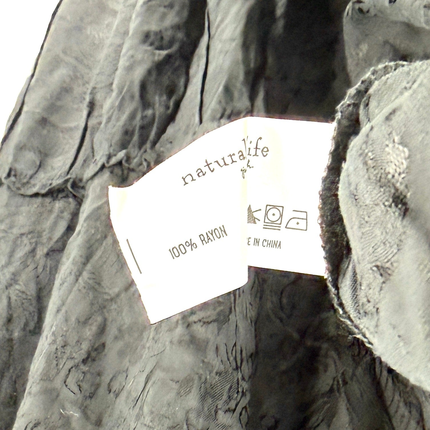 Natural Life Black Tiered Peasant Rayon Maxi Dress