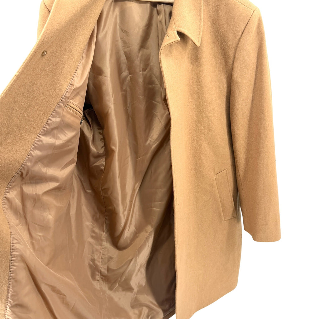 Vintage 90s Towne by London Fog Camel Classic Menswear Overcoat