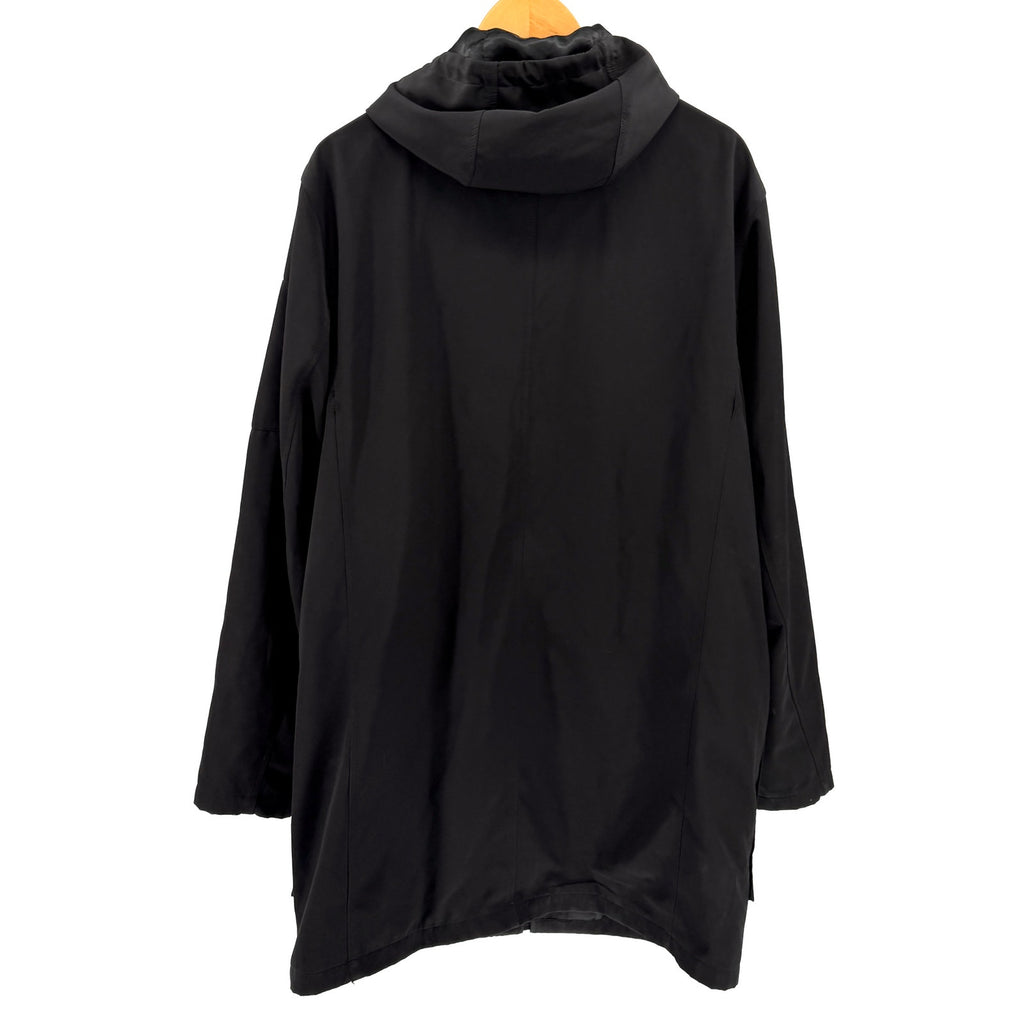 Wilke Rodriguez Black Hooded Satin Lined Raincoat
