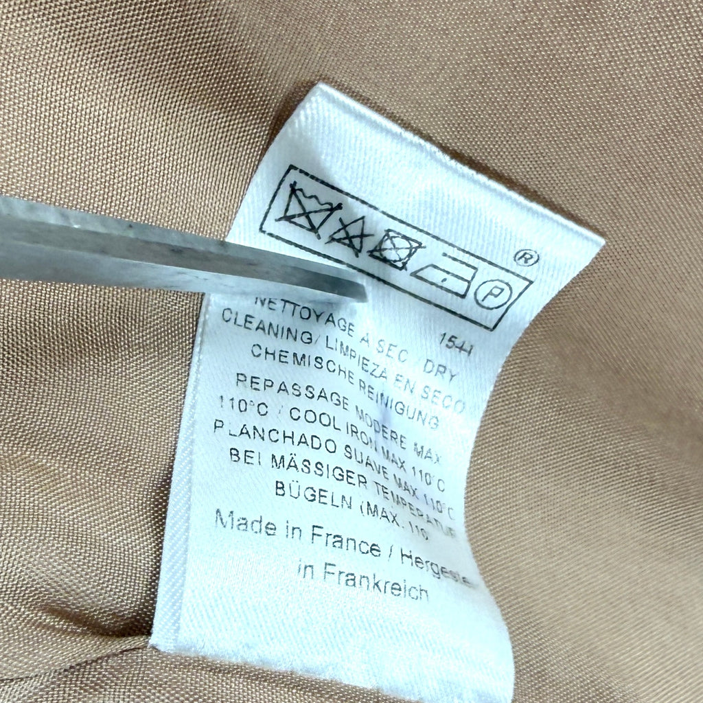 Tara Jarmon Beige Camel 100% Cotton Double Breasted Coat