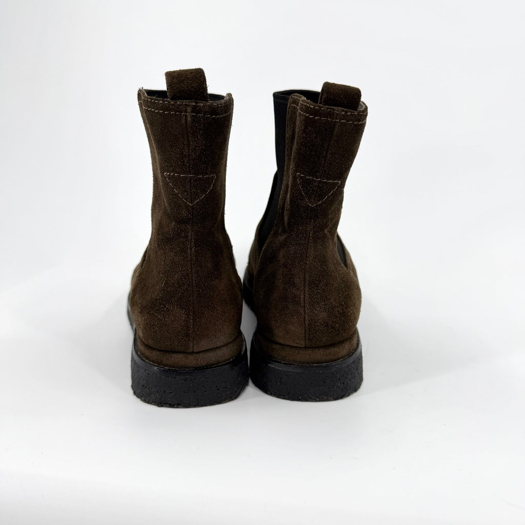Vince Antique Olive Suede Water Repellent Litton Chelsea Boots