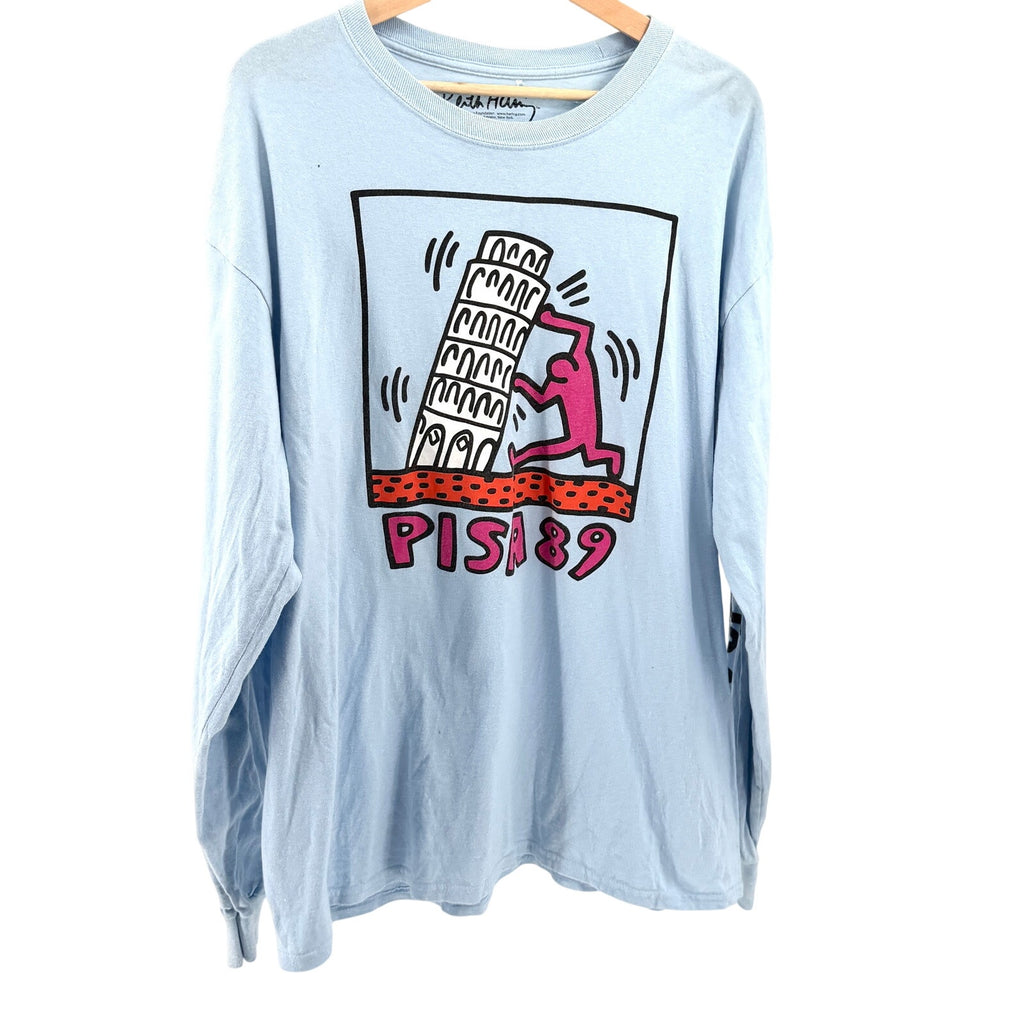 Ripple Junction Keith Haring 100% Cotton Pisa 89 Graphic Long Sleeve T-Shirt