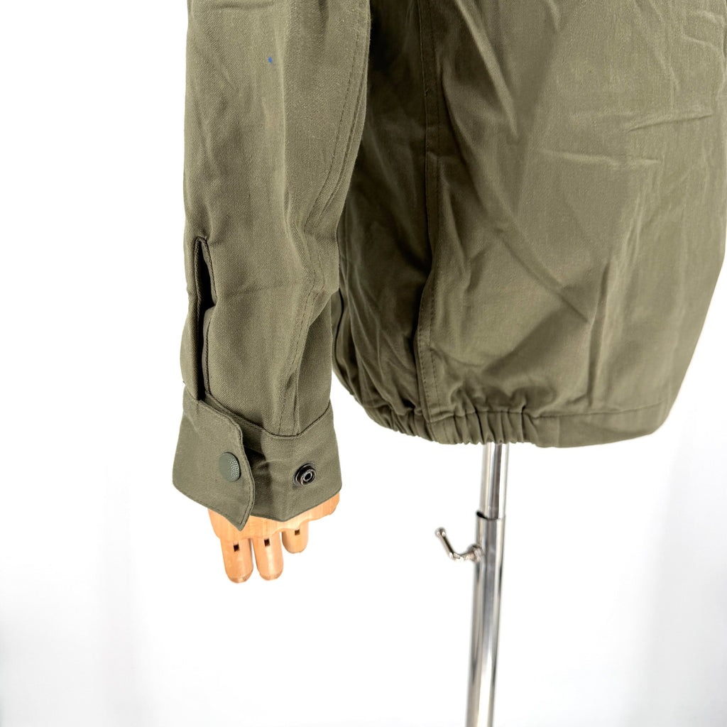 Tomer Peretz Green Hand Painted War Is Over Collection Military Field Jacket