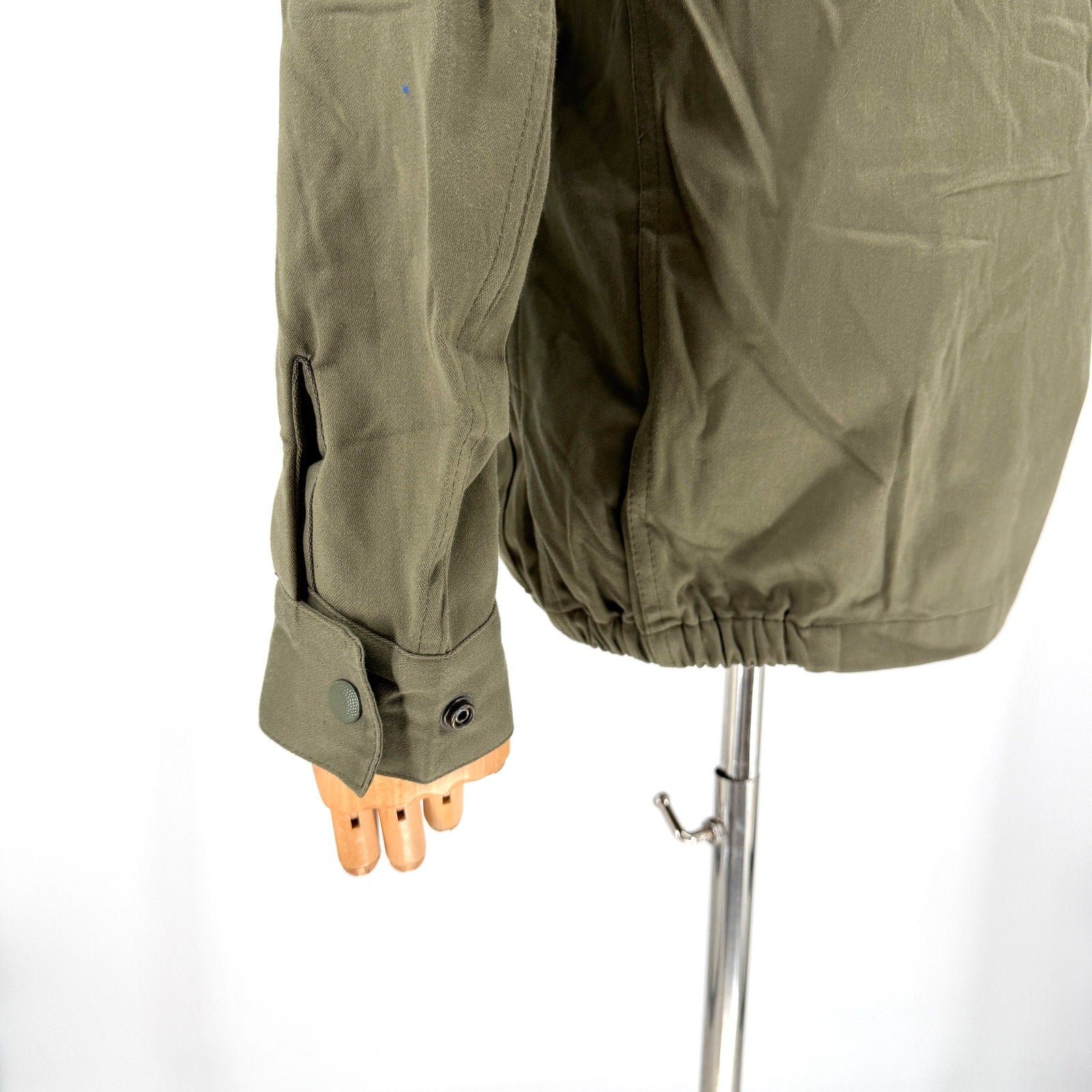 Tomer Peretz Green Hand Painted War Is Over Collection Military Field Jacket