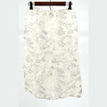 Vintage 90s Yumi Eto Cream Sheer Dot Print Pencil Skirt