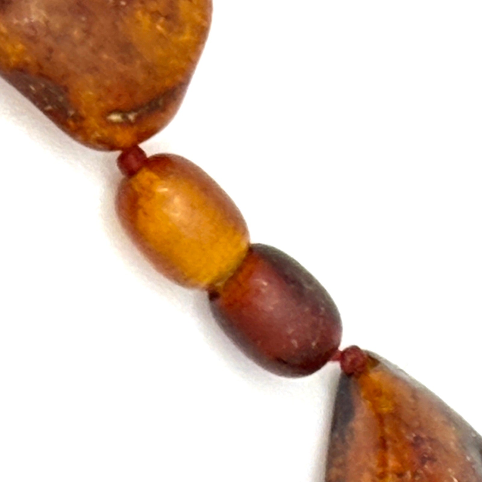 Vintage 70s Honey Cognac Genuine Amber Chunky Statement Necklace