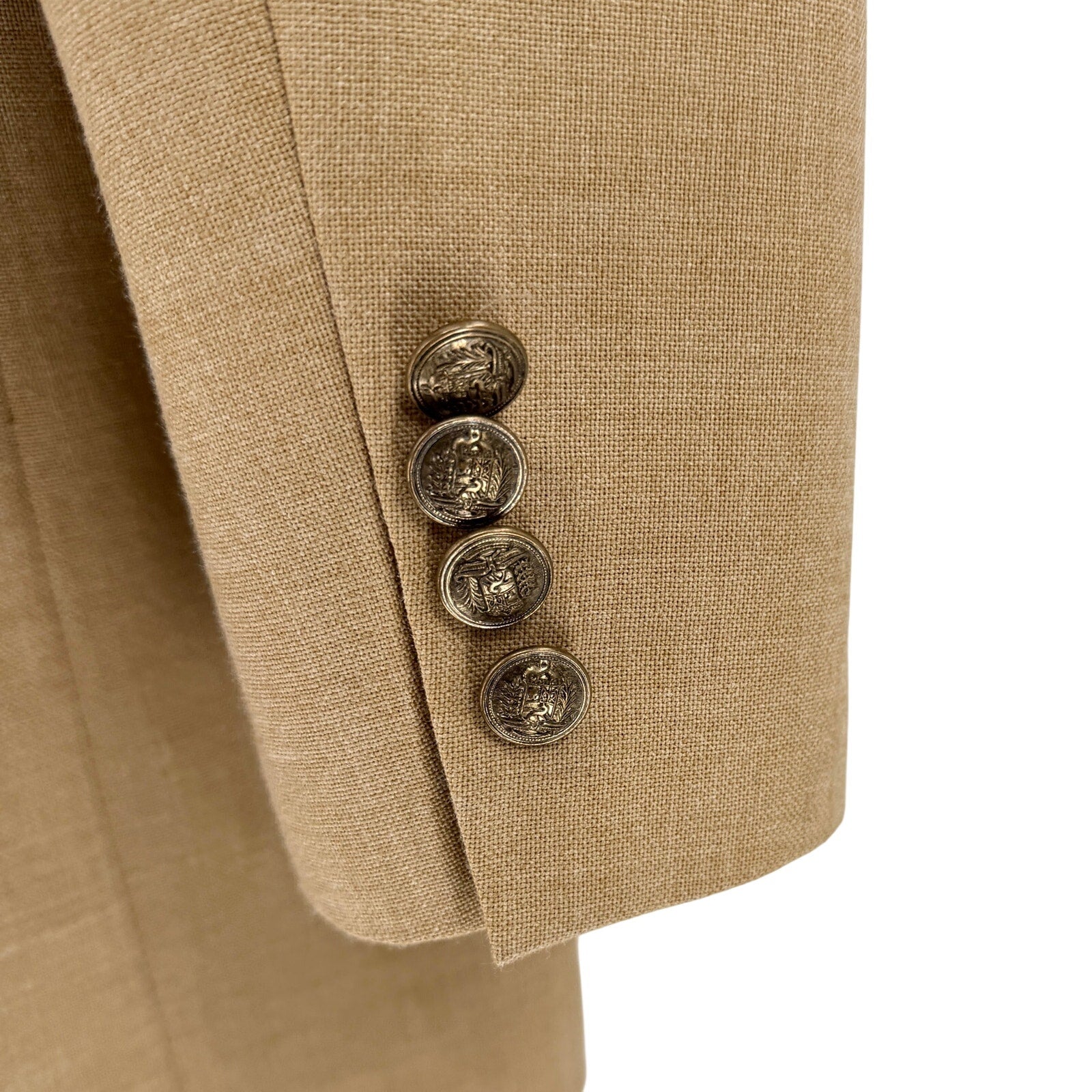 Vintage 80s Hardwick Beige Miami Sports Hall of Fame Committee Blazer Jacket
