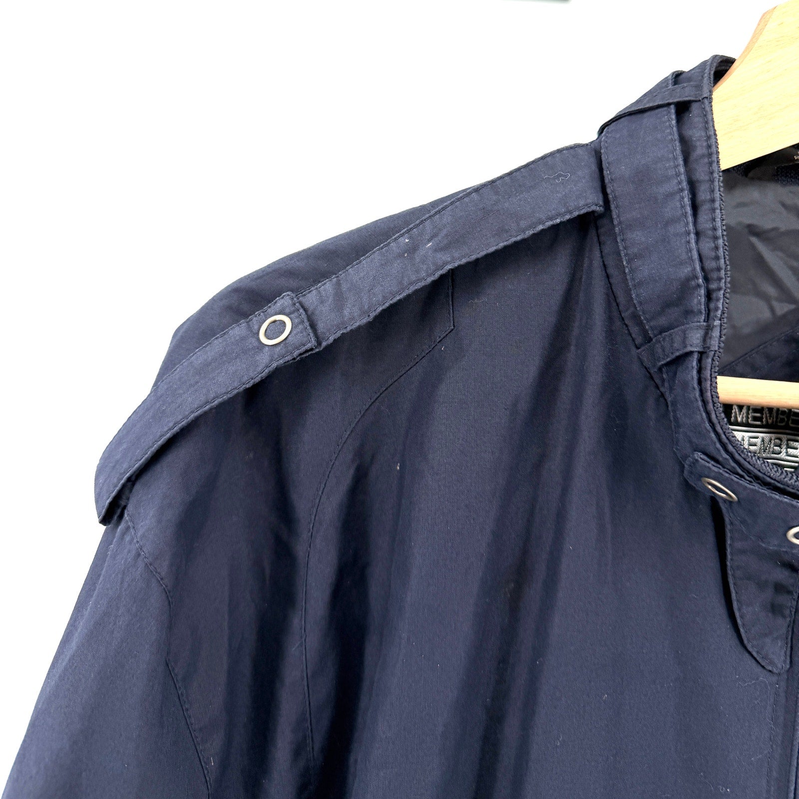 Vintage 80s Members Only Navy Blue Iconic Racer Jacket