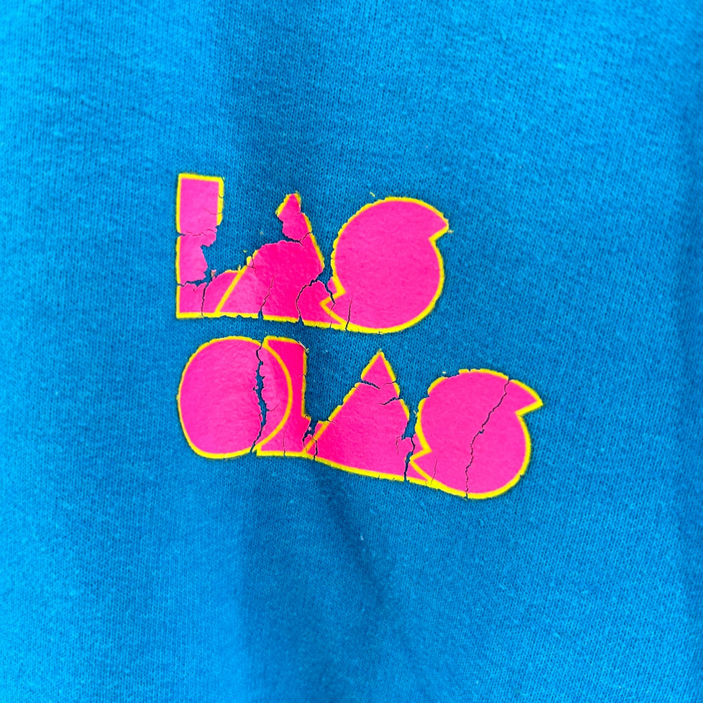 Vintage 90s Las Olas Teal Graphic Sweatshirt