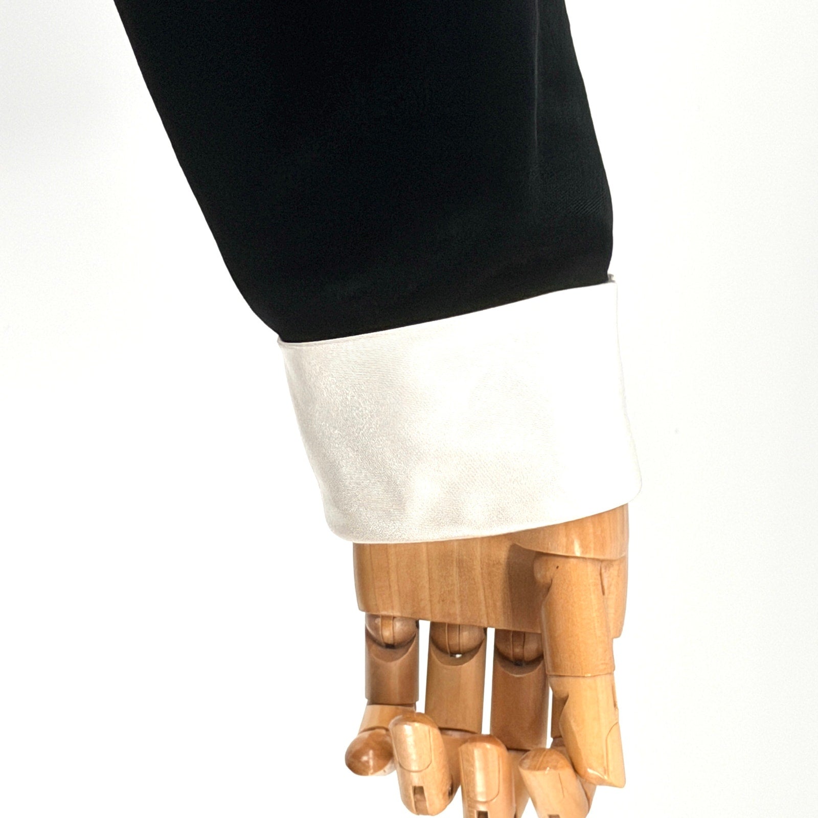 Vintage 90s Ronni Nicole Black Mod Long Sleeve Velvet Shirt Midi Dress