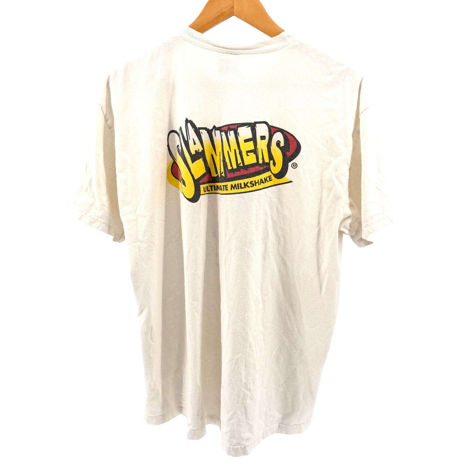 Vintage 90s Hanes White 100% Cotton Miami Heat Fan Tunnel T-Shirt