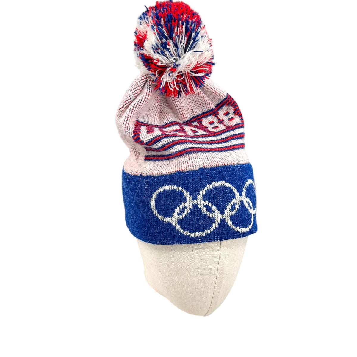 Vintage 80s USA '88 Olympics Pom-Pom Beanie