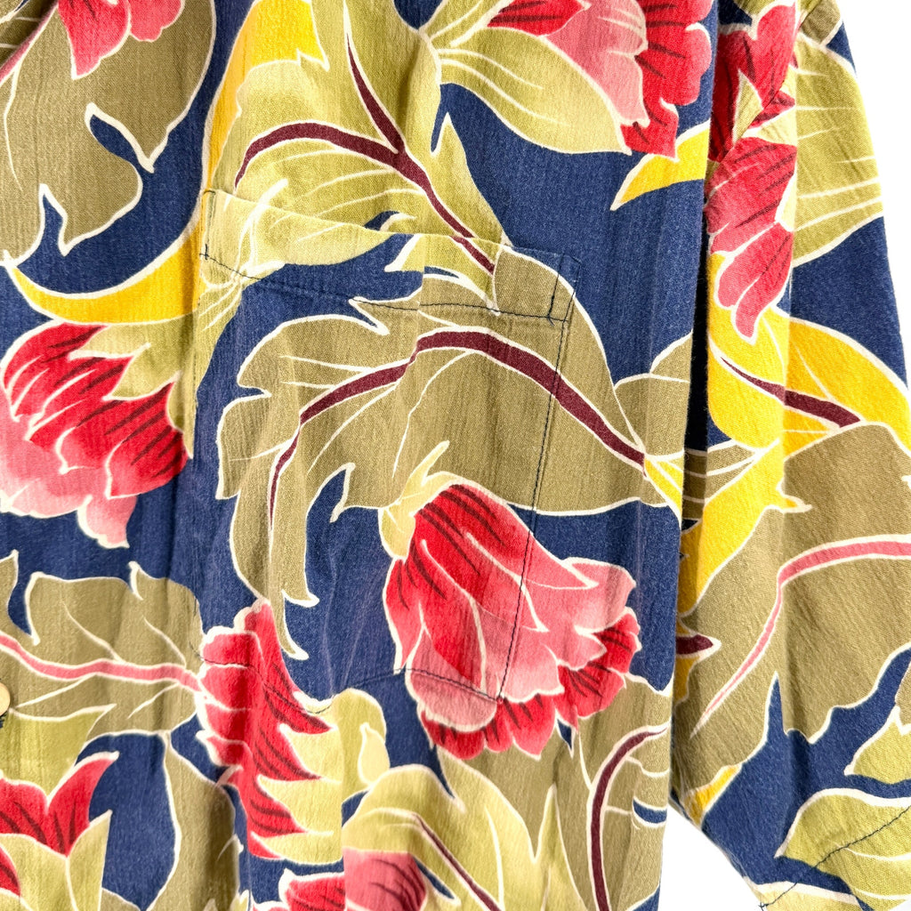Vintage 90s Cooke Street Liberty House Hawaiian Aloha Tropical Floral Shirt