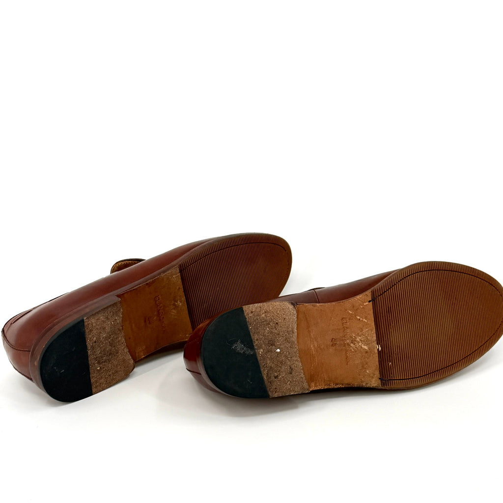 Elanroman Brown Leather Preppy Tassel Loafers