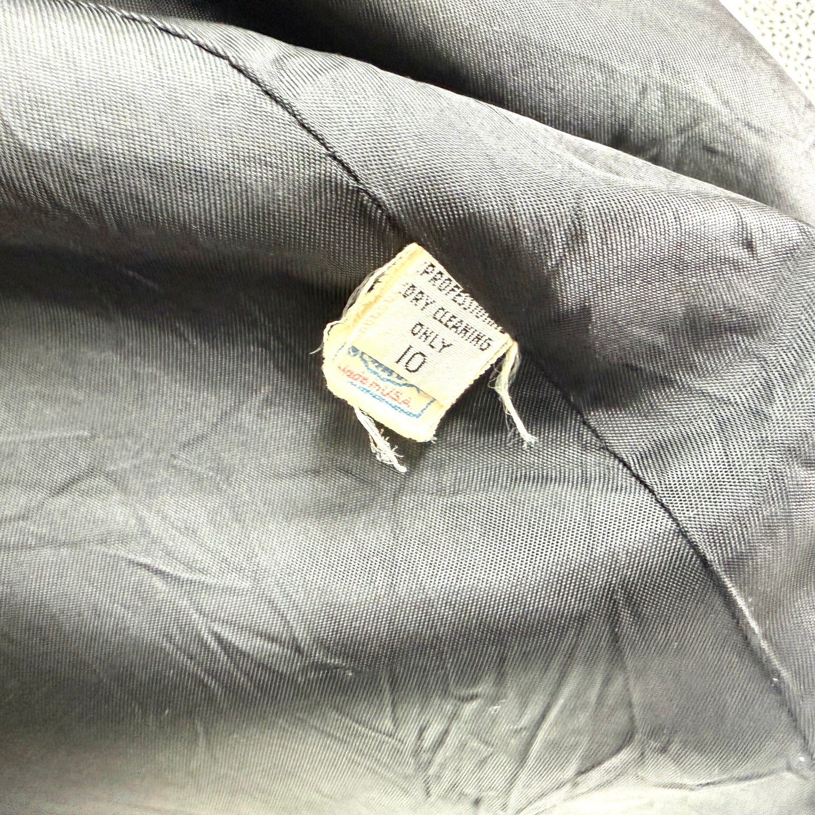 Vintage 90s Perry Ellis Black 100% Wool Gold Button Swing Overcoat