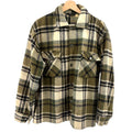 Vintage 70s Pioneer Sportswear Green 100% Wool Plaid Flannel Shirt Jacket