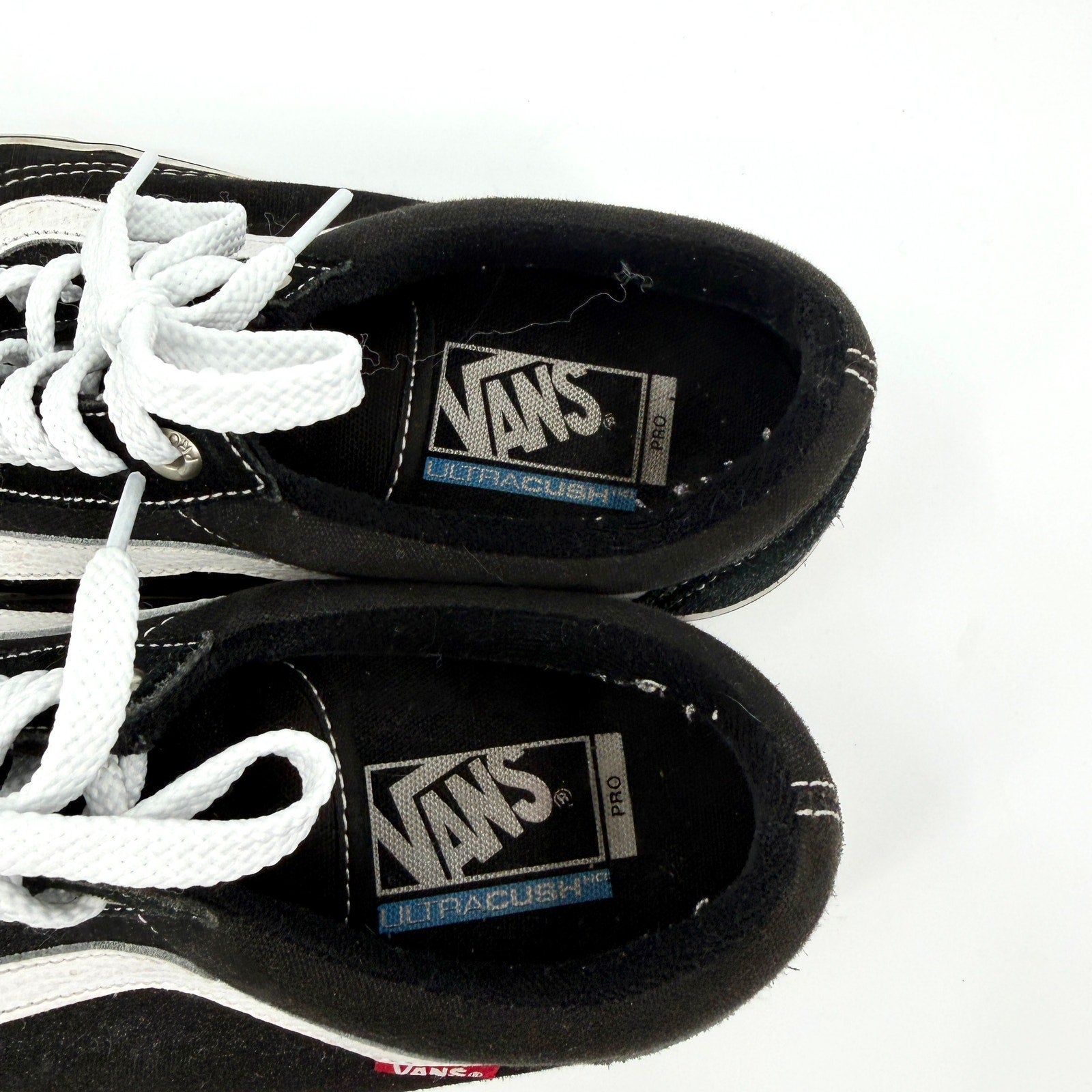 Vans Black White Canvas Suede Pro UltraKush Classic Skate Sneakers
