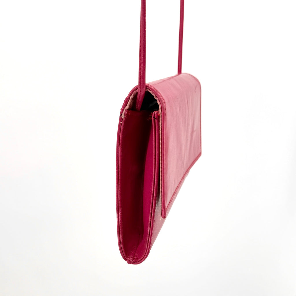 Vintage 90s Easy Spirit Pink Genuine Leather Crossbody Purse