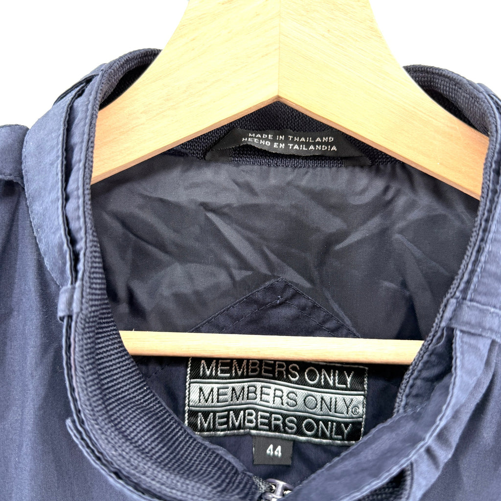 Vintage 80s Members Only Navy Blue Iconic Racer Jacket