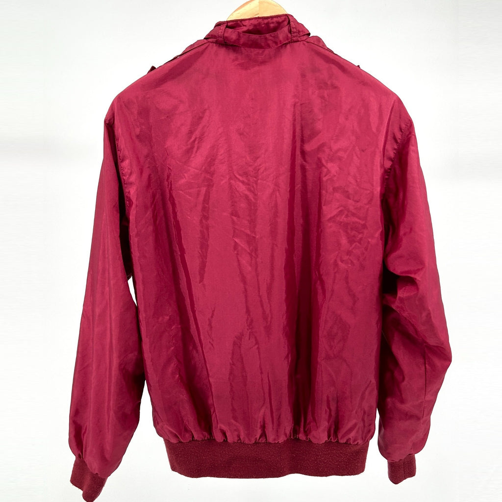 Vintage 80s Jockey Standard Issue Burgundy "Will-O-The-Wisp" Bomber Jacket