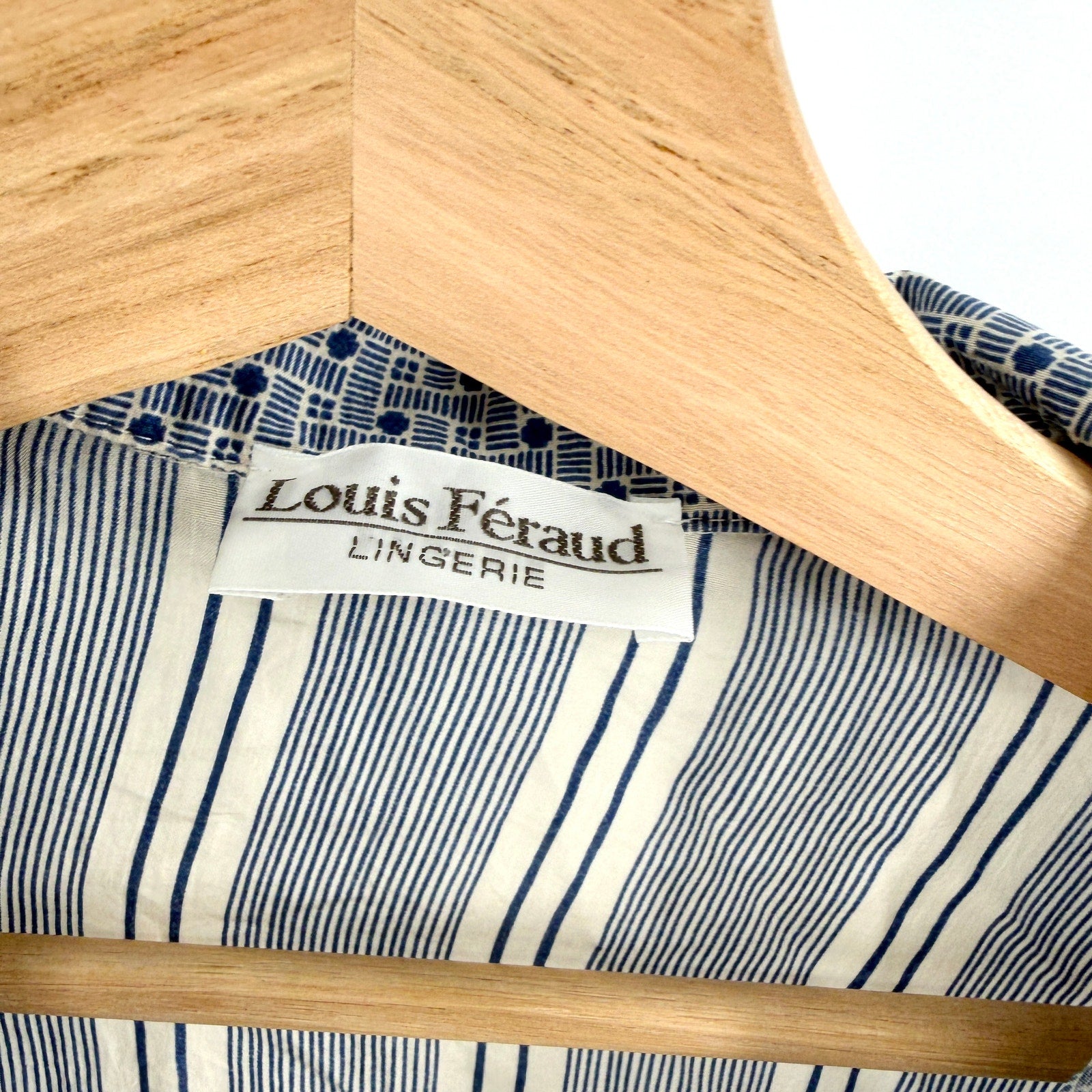 Vintage 90s Louis Féraud 100% Silk Striped Oversized Pajama Top