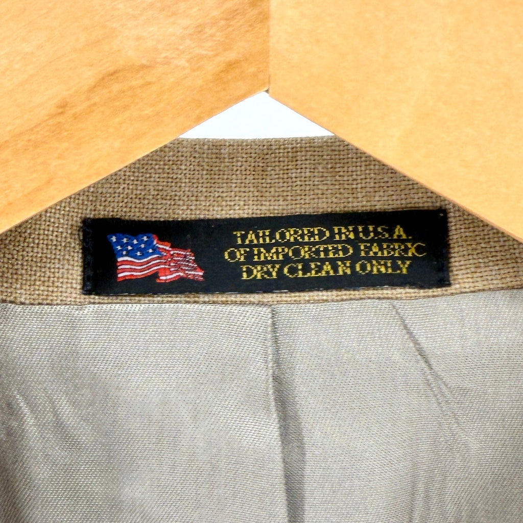 Vintage 80s Hardwick Beige Miami Sports Hall of Fame Committee Blazer Jacket