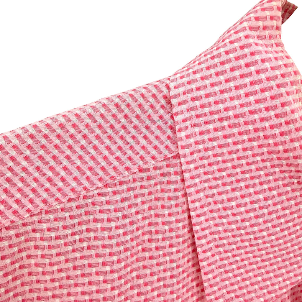 Vintage 90s Paul Smith Textured 100% Cotton Pink Button Down Shirt