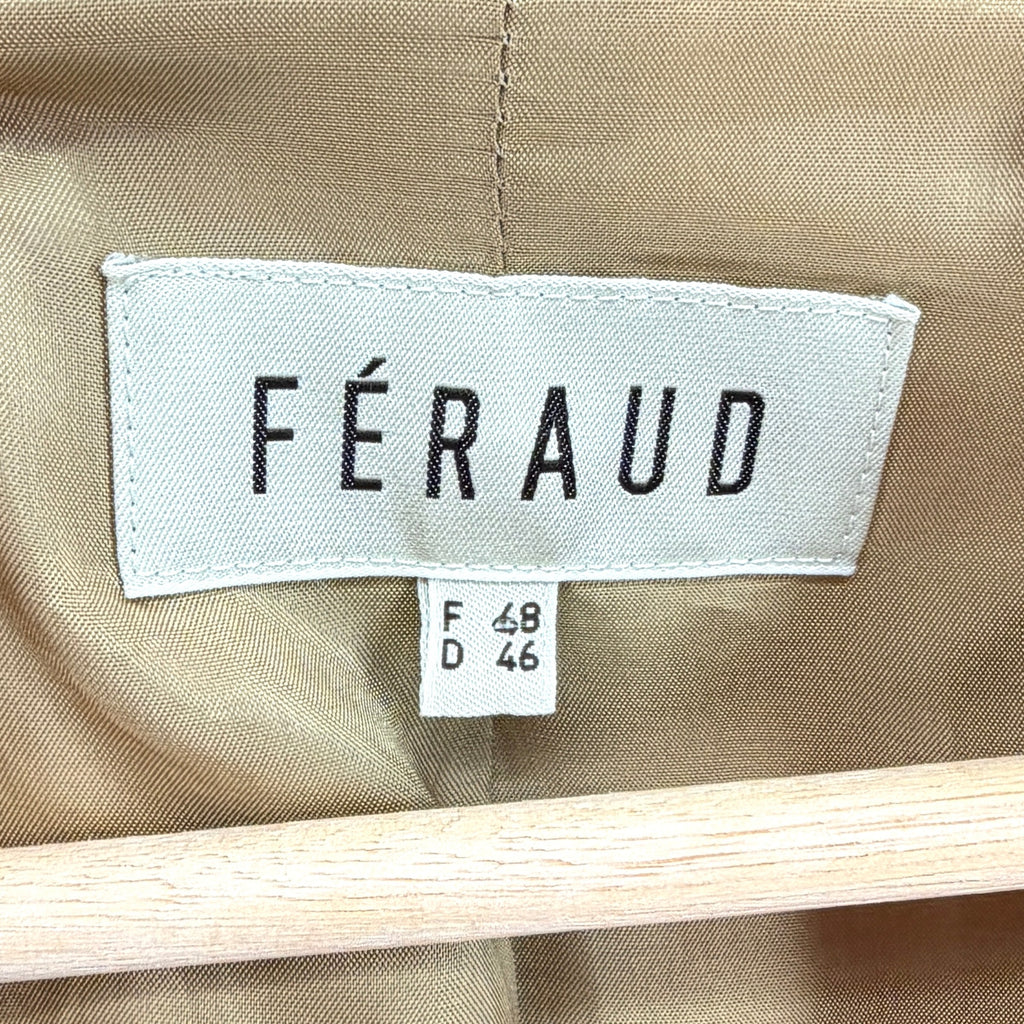 Vintage 90s Féraud Beige Tailored 100% Wool Blazer