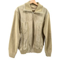 Vintage 70s Mr. Gar Tan Genuine Leather Knit Western Bomber Jacket
