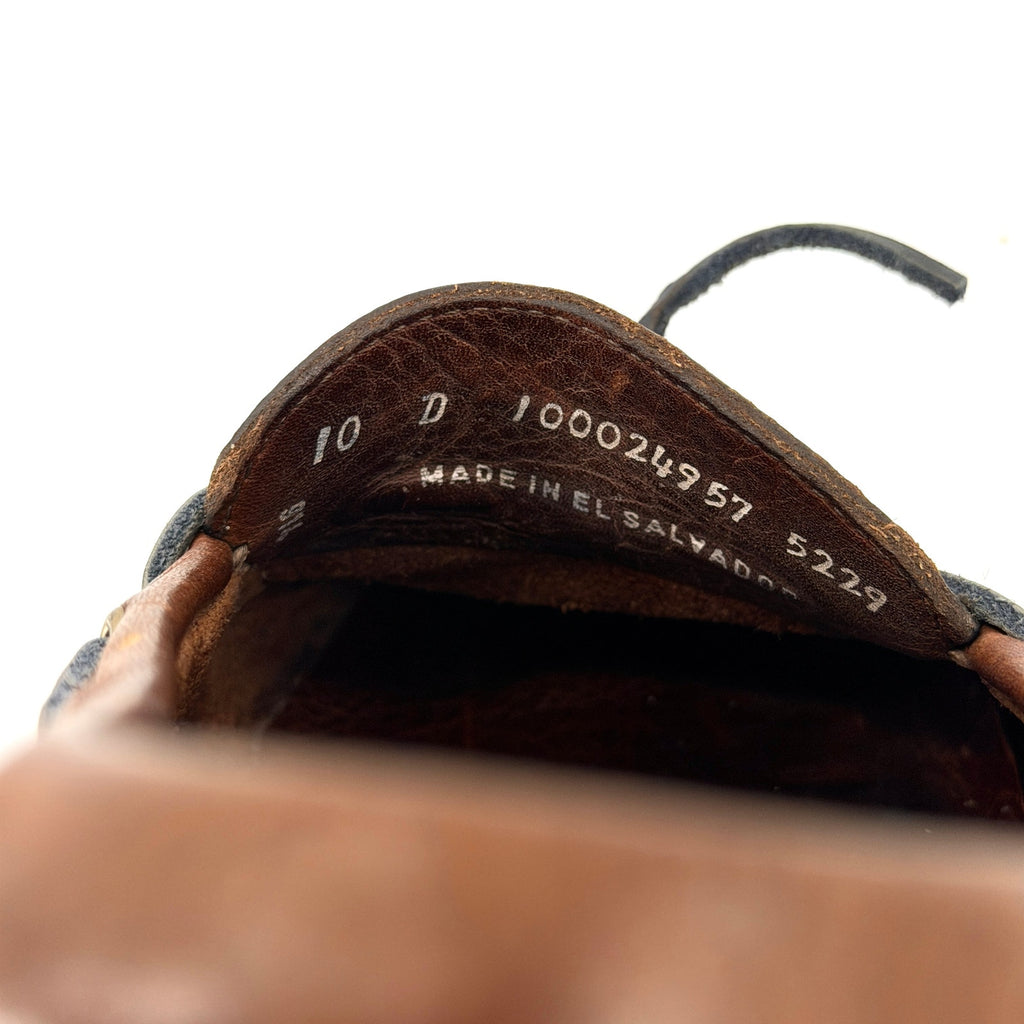 Vintage 90s Brooks Brothers Brown Leather Pebble Grain Driving Loafers