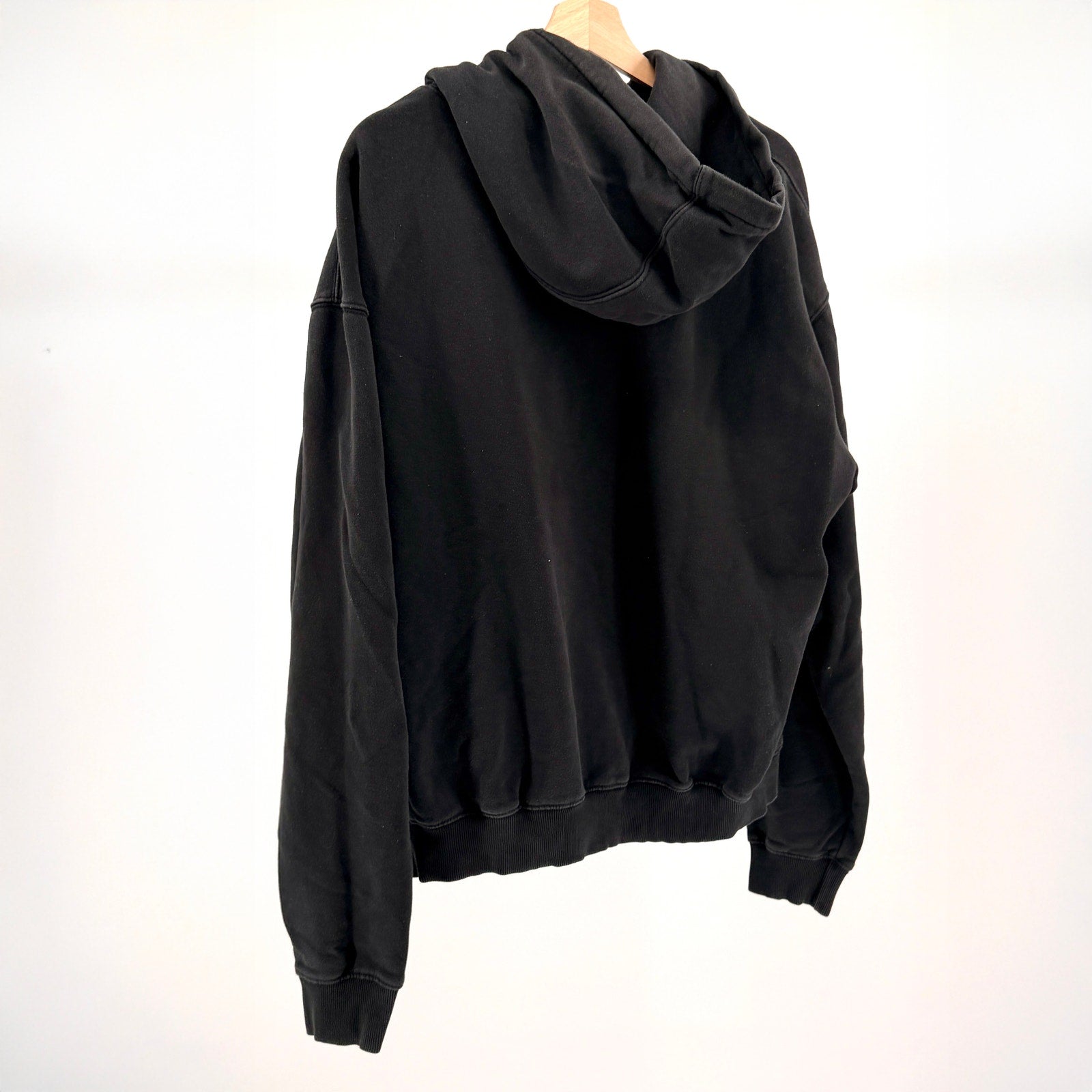LFDY Live Fast Clothing Heavy Washed Black Oversized Graphic Hoodie