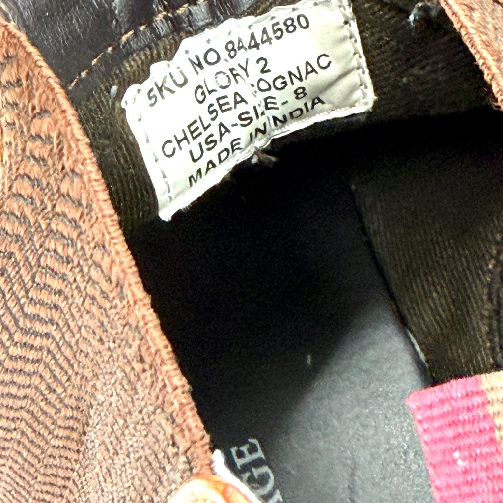 Crown Vintage Distressed Brown Genuine Leather Chelsea Boots