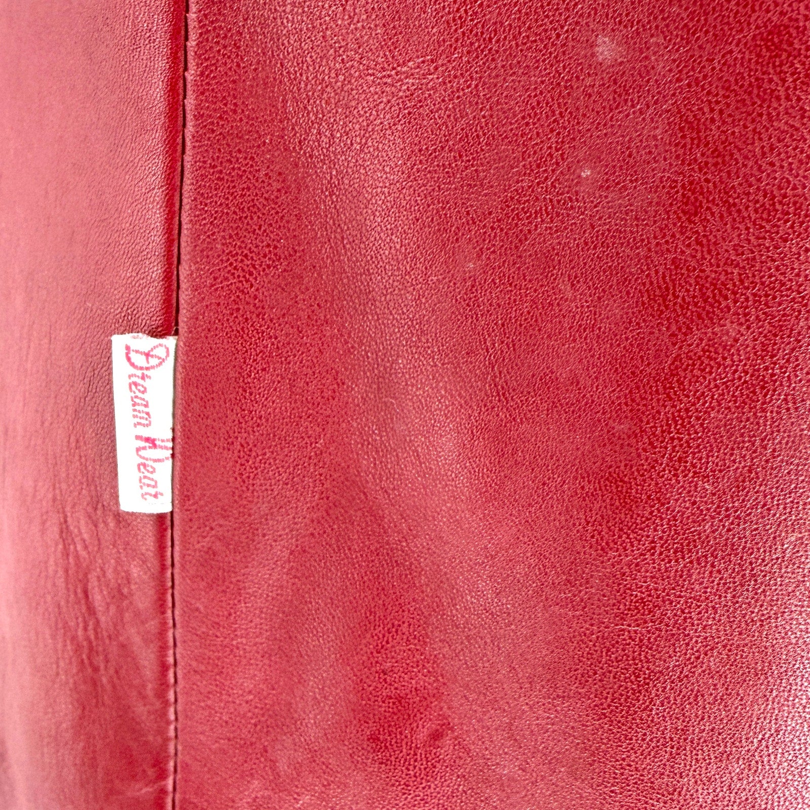 Vintage 90s Dream Wear Mel Polo Red Genuine Leather 3 Button Blazer Jacket