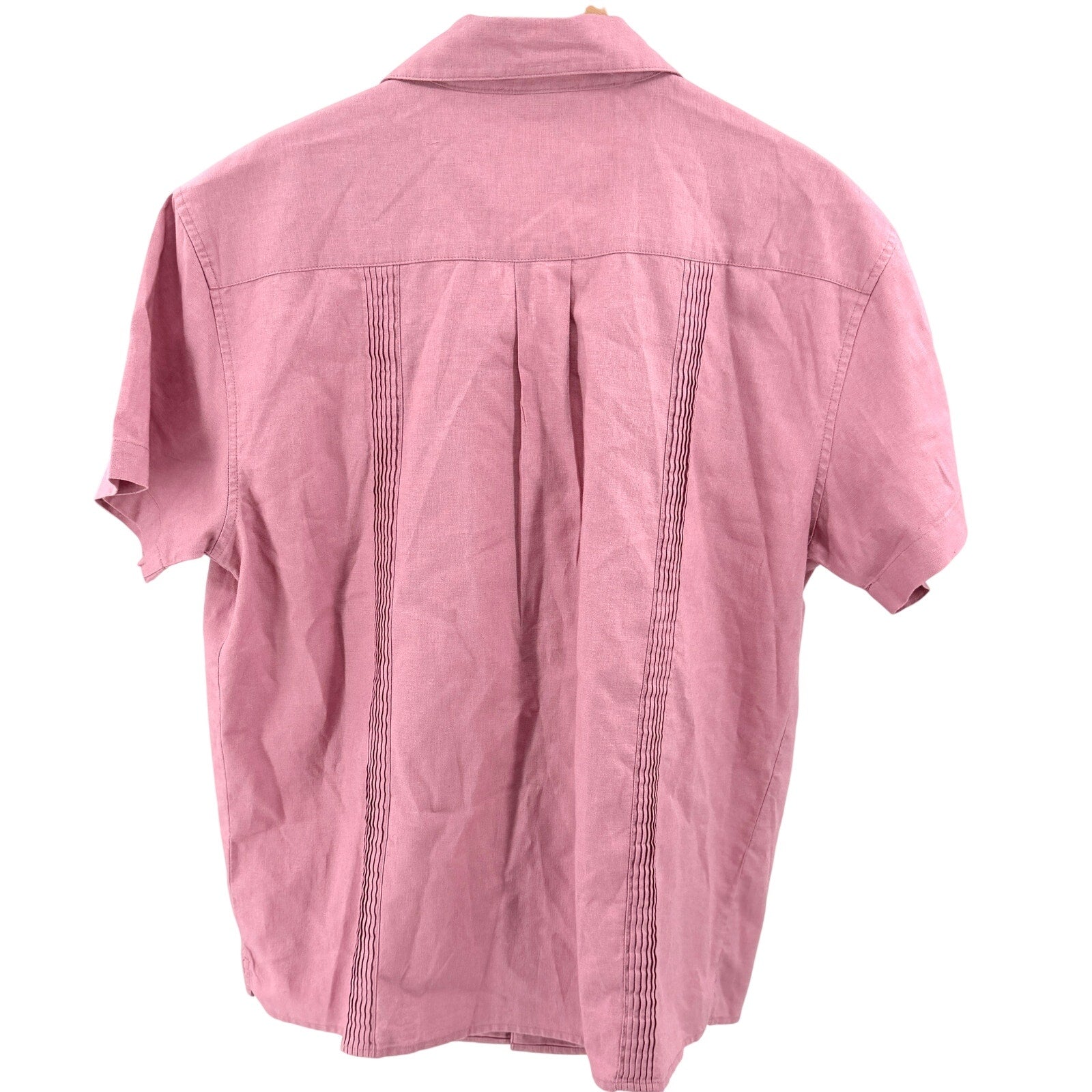 Dandy Del Mar The Gaucho Dusty Pink Mauve Embroidered Guayabera Shirt