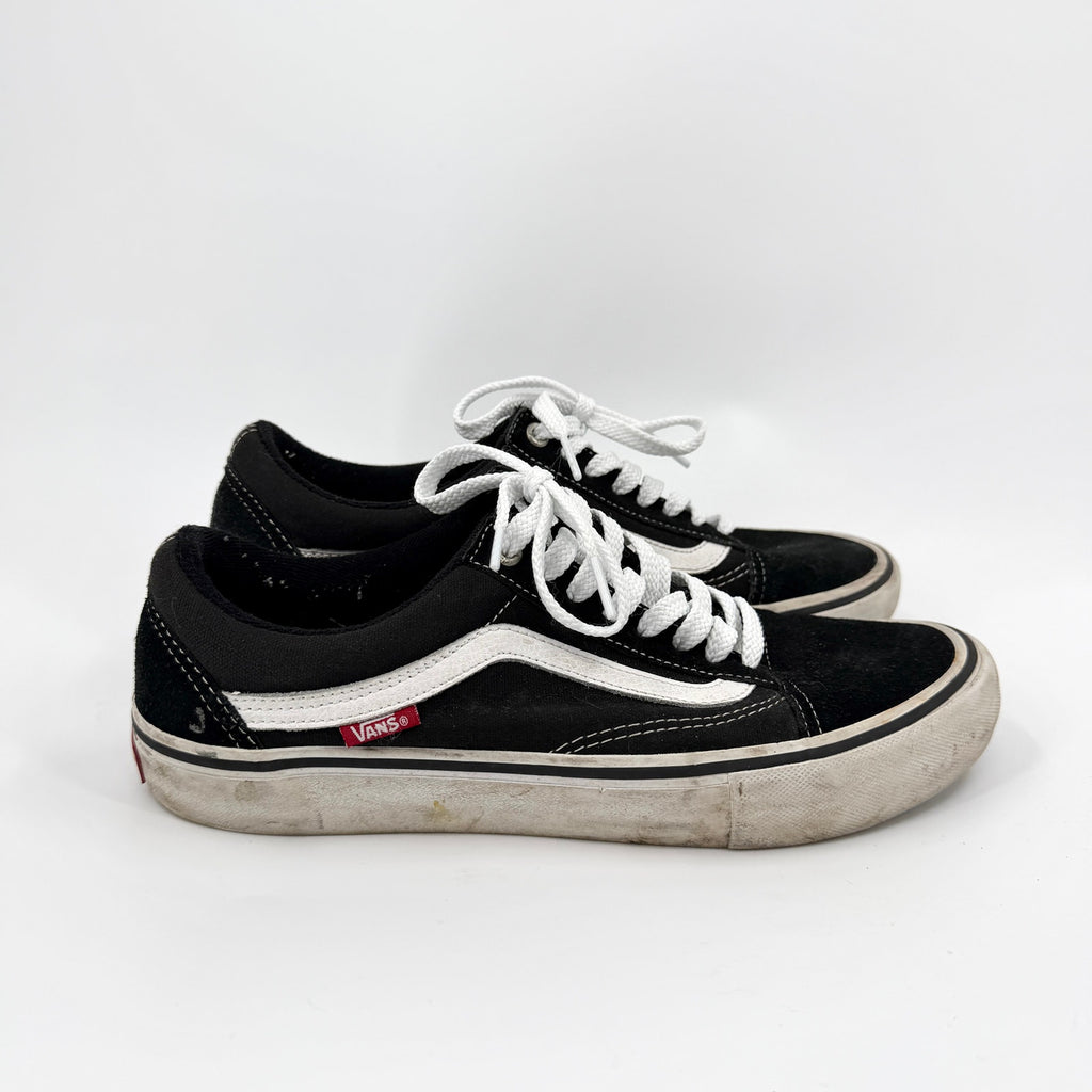Vans Black White Canvas Suede Pro UltraKush Classic Skate Sneakers