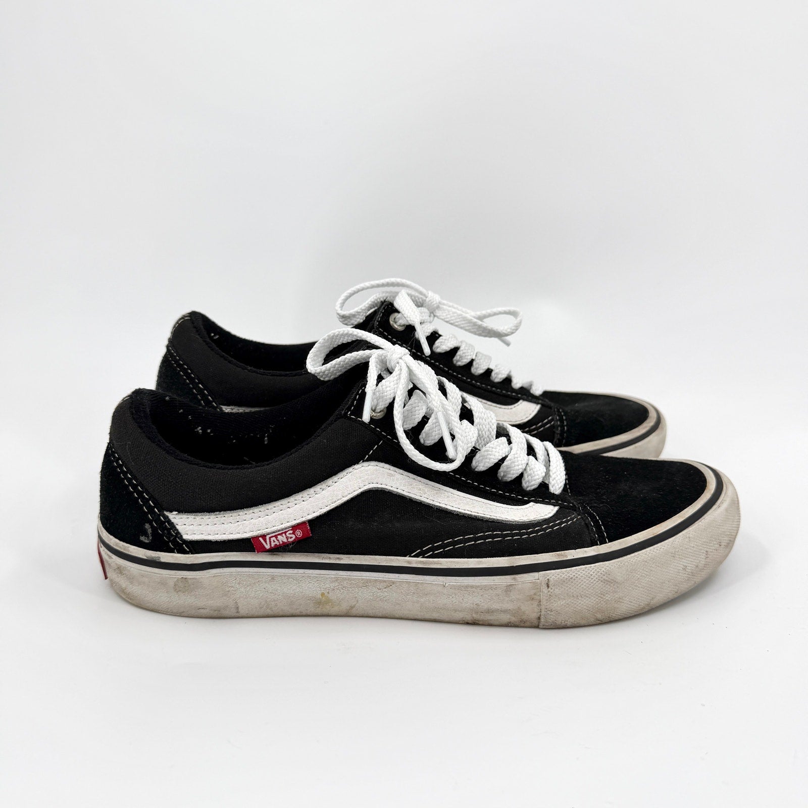 Vans Black White Canvas Suede Pro UltraKush Classic Skate Sneakers
