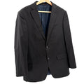 Michael Kors Charcoal Gray 100% Wool Pinstripe Sharp Tailored Blazer Jacket