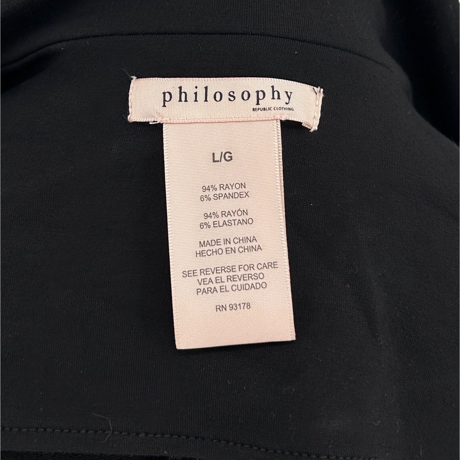 Philosophy Black Super Soft Jersey Oversized Blazer