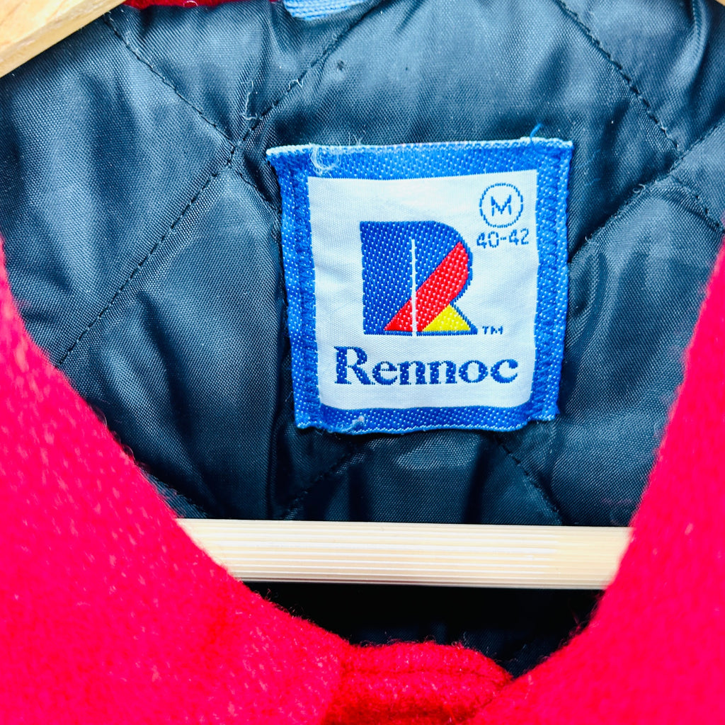 Vintage Y2K Rennoc Red White Marching Band Varsity Jacket
