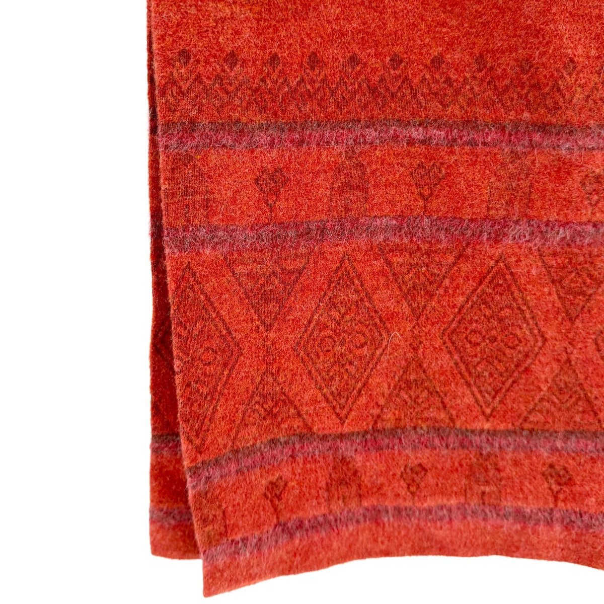 Vintage 90s The Territory Ahead Burnt Orange Aztec Maxi Skirt