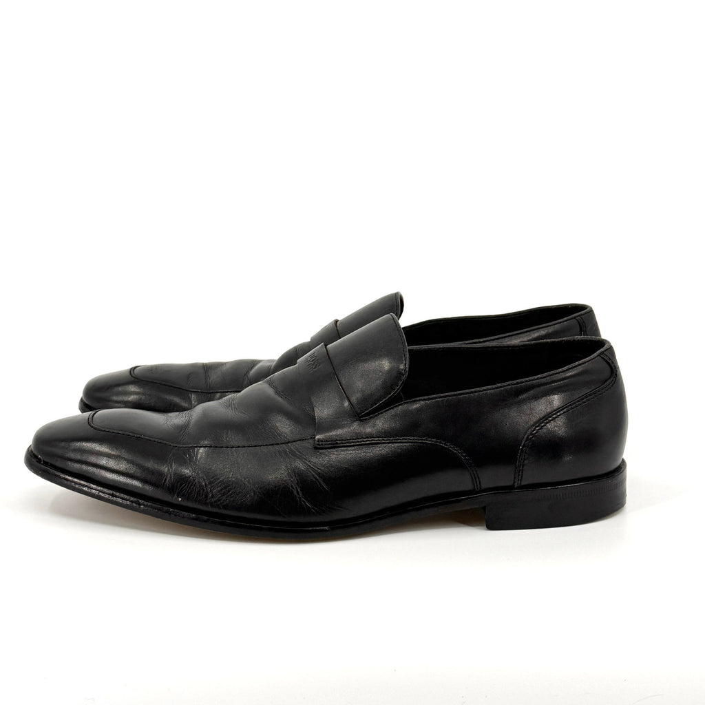 Hugo Boss Black Genuine Leather Minimalist Office Career Loafers