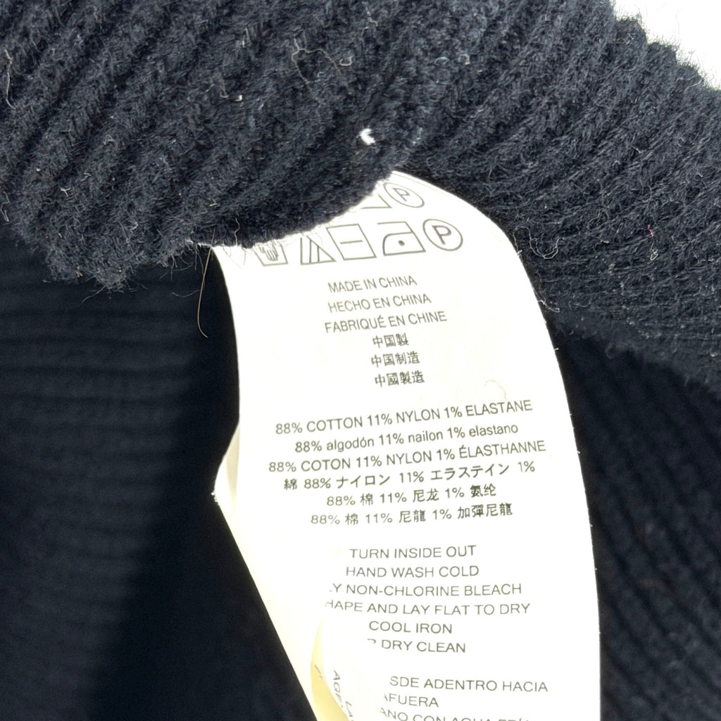 Michael Kors Black Shawl Neck Thick Knit Layering Sweater